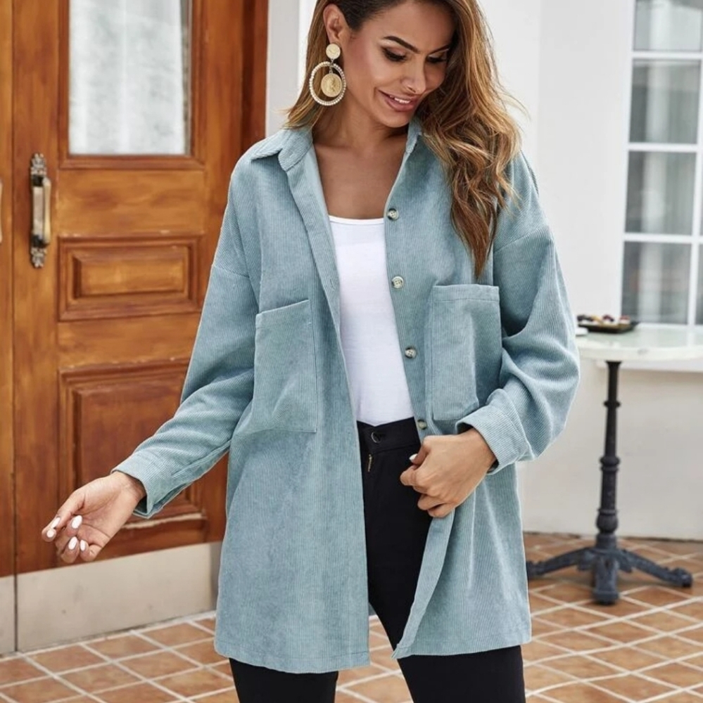 Spring buttoned jacket